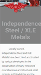 Mobile Screenshot of independencesteel.com